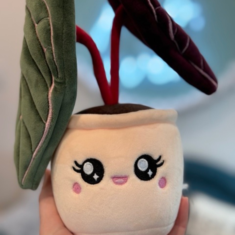 Plant Plushie - Anthurium Red Crystallinum Plushie - Picture 2 of 4